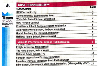 CBSE Schools In HSR Layout Bangalore | Samsidh Group